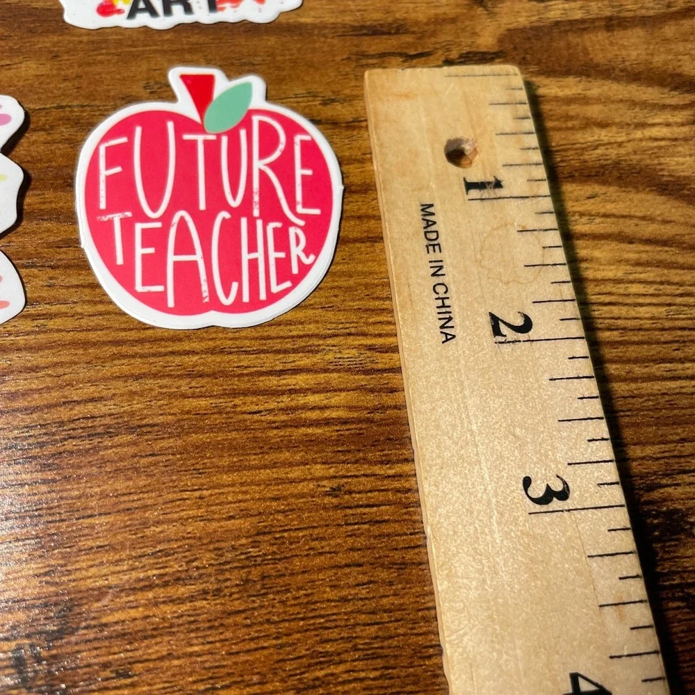 Teacher Sticker Lot 20 Vinyl Die-Cut Stickers Gift Bundle Classroom
